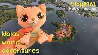 Hot air balloon over Trakai Castle  Vlog #161