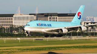 Seoul Incheon Airport Aircraft Movements Korean Air A380 Kalitta 747 Fedex MD-11 American Airlines