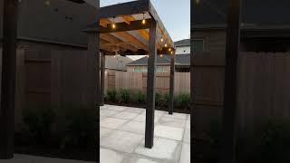 12' x 12' Modern Styled Stained Patio Pergola