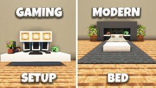 ️ | 5 Minecraft Modern Interior Designs