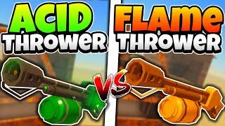 Acid Thrower Vs Flame Thrower In Dusty Trip