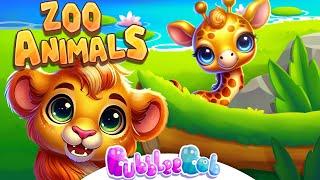 Zoo Animals Song | Sing & Learn with Giraffe, Elephant, Lion & Zebra!