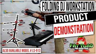 DJ Laptop Workstation Fold out Stand by Fat Toad Pro Model# LS-713 & LS-913 Product Demonstration