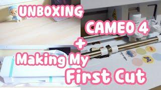 Silhouette Cameo 4 Unboxing and First Cut 