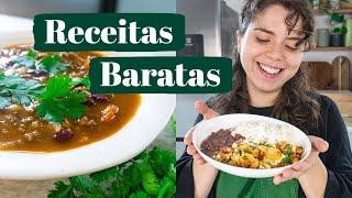 PREPAREI O CAFÉ, ALMOÇO, LANCHE E JANTAR POR 6 REAIS! | 4 RECEITAS ECONÔMICAS | MARINA MORAIS