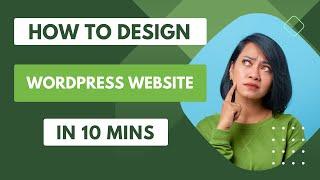 Creating a Stunning Website in Minutes with Astra Theme | WordPress Tutorial in Telugu