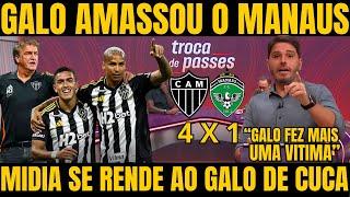 TROCA DE PASSES! GALO GOLEOU O MANAUS / GALO CLASSIFICADO NA COPA DO BRASIL NOTICIAS DO ATLETICO MG