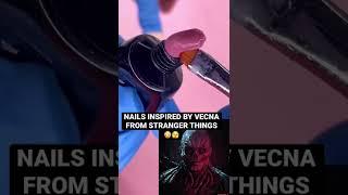 NAILS INSPIRED BY VECNA FROM STRANGER THINGS  #shorts #viralvideo #nailsofinstagram #reelsviral