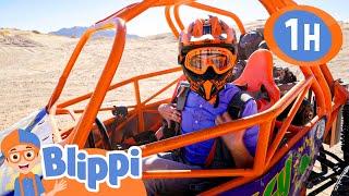 Wheels on the Beach Buggy | Blippi | Wheels on the BUS Songs! | Nursery Rhymes for Kids