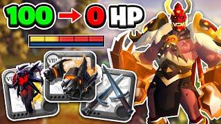 1 ABILITY = 3000DMG  HELLFIRE HANDS SOLO!