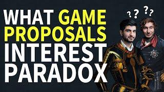 What Game Proposals Interest Paradox - Paradox Podcast - The Business of Video Games