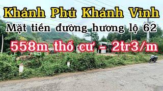 Bán Đất  HL62 Thôn Nước Nhĩ, Xã Khánh Phú, Huyện Khánh Vĩnh, Khánh Hoà