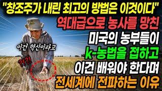 역대급 농사를 망친 미국 농부들이 K-농법을 접하고 한국의 광신도가 된 이유 "창조주가 내린 최고의 방법이다"