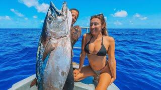 HUGE Dream fish with my Wife | Spearfishing REMOTE North Australia - Small Boat (INSANE Experience)
