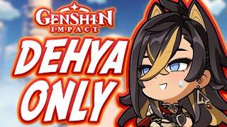 Can You Beat Genshin Impact Only Using Dehya??!!