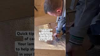 Flooring tip for laminate flooring #diy #flooringideas #homeimprovement