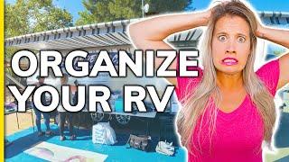 RV ORGANIZATION - Airstream Organizing with Container Store Products!