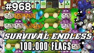 Plants vs Zombies Survival Endless 100000 Flags Part 968 | 19340 - 19360 Flags