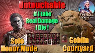 BG3 HM solo: Goblin Courtyard. No haste, no damage taken, no problem! Untouchable Challenge