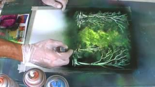 Spray Paint Art "Forest" by Carlos Blázquez