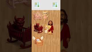 Will Ballerina Cappuccina, Devil and Jesus give the babies the right cribs? 