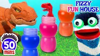 Fizzy's Fun Adventures With Dinosaurs Making Slime, Packing Lunch Boxes & More |Compilation For Kids