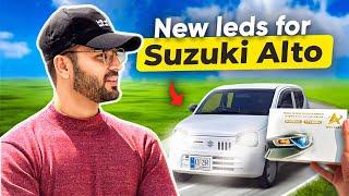 ANDHA KAR DEGI | INSTALLED BRIGHTEST LED IN SUZUKI ALTO #ledlights #headlightbulbs #suzukialto #h4