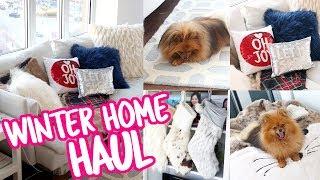 Winter Decor HAUL + Living Room Makeover for Christmas!! | pankobunny