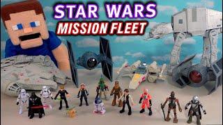 Star Wars Mandalorian - MISSION FLEET AT-AT Walker Toys, Ships, Playsets, & Figures! Imaginext