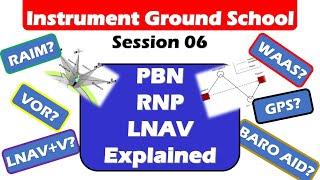 Instrument Ground School 06: PBN, RNP, LNAV, VNAV, VOR Explained