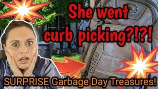 SURPRISE!!! $$$ Garbage Day Curb Picking! $$$ With Frugal Mama! They Really Threw THIS Out?!?!?!