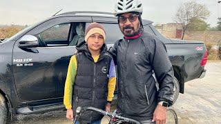 65 year old great personality Salahuddin khan khosa cycling workout daily short interview