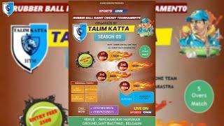 TALIM KATTA RUBBER BALL RAINY CRICKET TOURNAMENT || SEASON - 3 || FINAL DAY | SANTIBASTWAD - BELGAUM