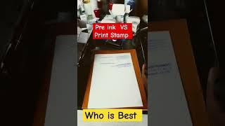 Pre ink Stamp Vs. Print Stamper,  Which one is Better | #preinkstamp #shorts