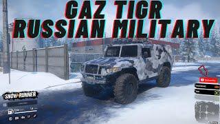 SnowRunner Mod Review | THE GAZ TIGR - RUSSIAN MILITARY VEHICLE! (HUMMER LOOK-A-LIKE!)