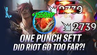 2739 TRUE DAMAGE! ONE PUNCH SETT WITH SUNDERED SKY IS OP! SETT WILD RIFT GAMEPLAY | RiftGuides