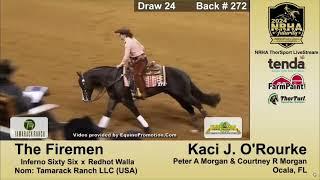 Kaci O'Rourke & The Firemen: Scored a 229 1st woman in history to WIN the NRHA OPEN FUTURITY