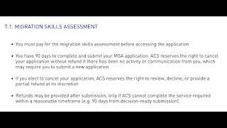 ACS Migration Skills Assessment: 90 days deadline