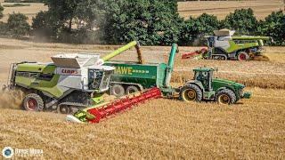 Ernte 2024 in MV- 3x Claas Lexion 8800 & John Deere 8430 mit Doppelreifen  Music Sound/ DEERE POWER