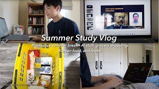 Productive College Prep Vlog: AI Courses, Korean food, and Grocery Shopping