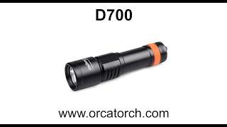 OrcaTorch D700 dive torch review & testing