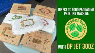 Direct Printing on Biodegradable Food Packaging with DP Jet 300z