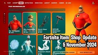  Fortnite Item Shop Update: November 5, 2024! The Incredibles, The Weeknd, and More! 