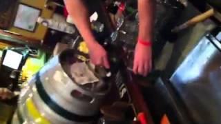 Tapping the Blue Point Firkin