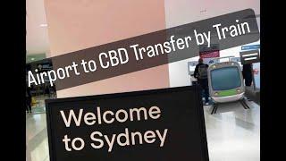 Sydney Airport to City Center Transfer (the fastest way) by Train [AUSTRALIA TRAVEL]