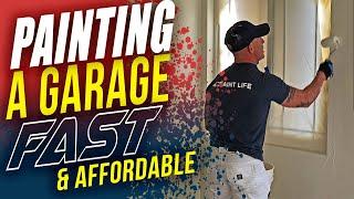 How to Paint Your Garage Fast and Cheap! Under $200 and only 3 Hours of Painting!