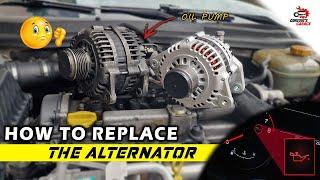 How to replace the alternator Opel astra H 1 7 CDTI -  Qureshi's Garage