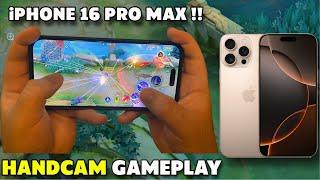 iPHONE 16 PRO MAX HANDCAM GAMEPLAY! (THE BEST PHONE IN 2024!?) -MLBB