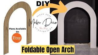DIY Simple Open Arch Backdrop
