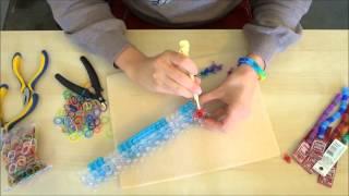 How to Make a Beaded Rainbow Loom Bracelet by Halcraft USA